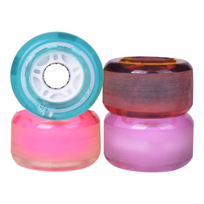 50MM-59MM LED φωτισμένα τροχούς skateboard PU Cruiser τροχούς skateboard 0
