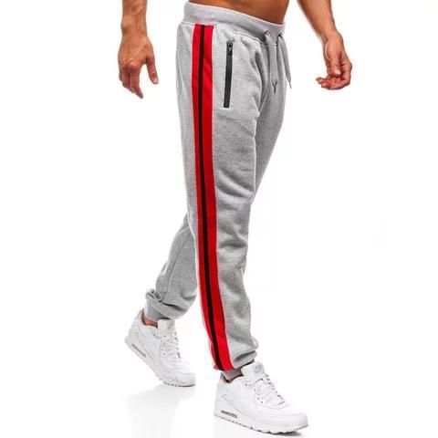 Ελαφριά Slim μολύβι Fit Mens Casual Joggers Χινός Γόνατος Casual ανδρικά παντελόνια 0