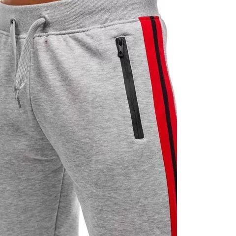 Ελαφριά Slim μολύβι Fit Mens Casual Joggers Χινός Γόνατος Casual ανδρικά παντελόνια 2