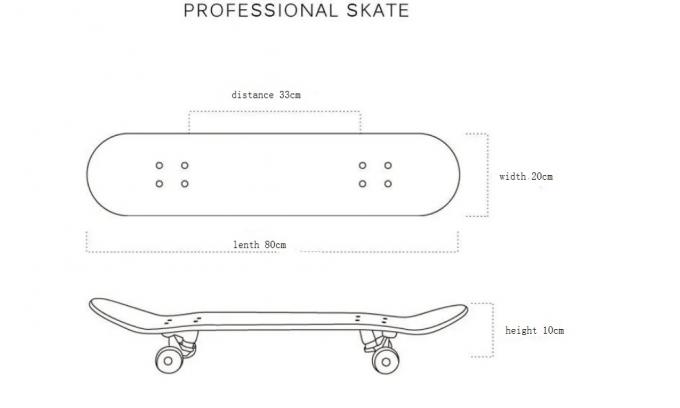 Καυτό επαγγελματικό ενήλικες Καναδά Maple Double Kick Skateboard 31 ίντσες 0