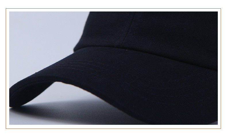Προωθητική καμπυλωτή άκρη μαύρο βαμβάκι Baseball Cap Custom Trucker Cap SML μέγεθος